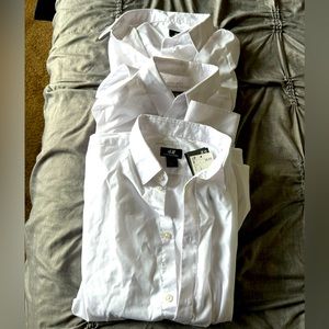 3 White Button-Ups